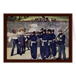 Execution Of Emperor Maximilian Of Mexico Greeting Cards