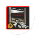 Execution of the American Dollar Sticker by burntright Execution of the American Dollar Sticker