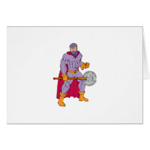 Executioner superhero with axe cards