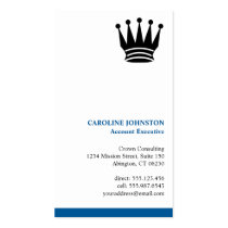 Executive blue stripe custom logo professional business cards