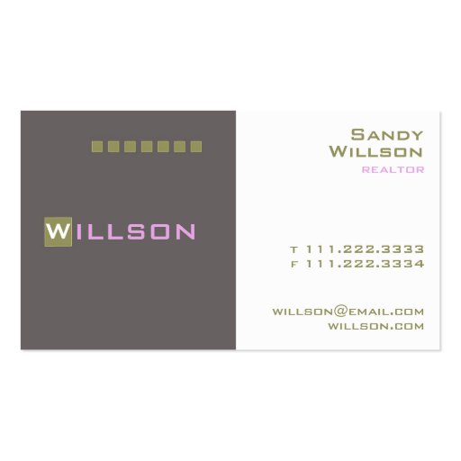 Executive Business Card Template (front side)