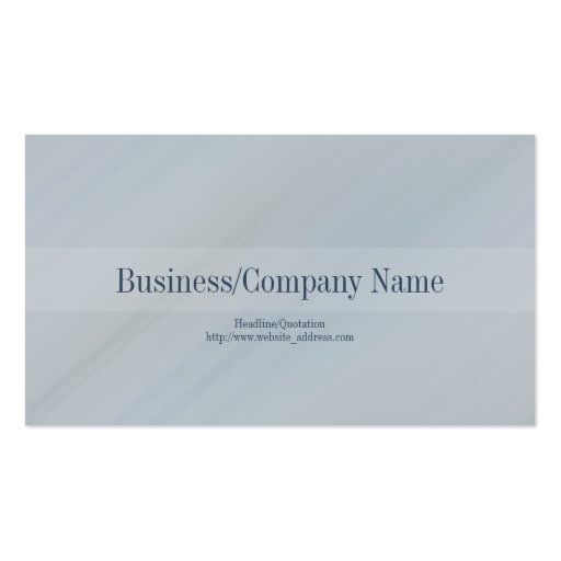 Executive Curves Light Business Card (back side)
