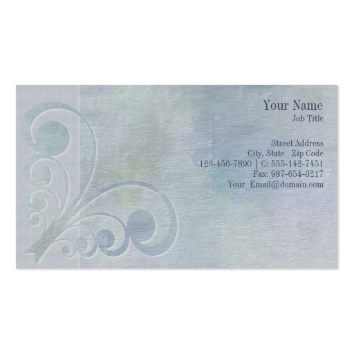 Executive Curves Light Business Card (front side)