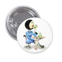“Executive drinking tea”/ Button