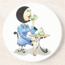 “Executive drinking tea”/ Coasters