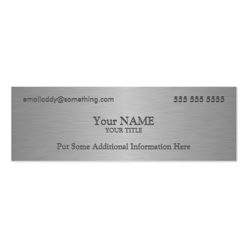Executive Metallic Texture Print Business Card (front side)