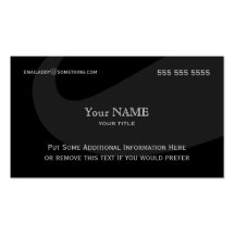 Executive Mustache Dark Business Cards
