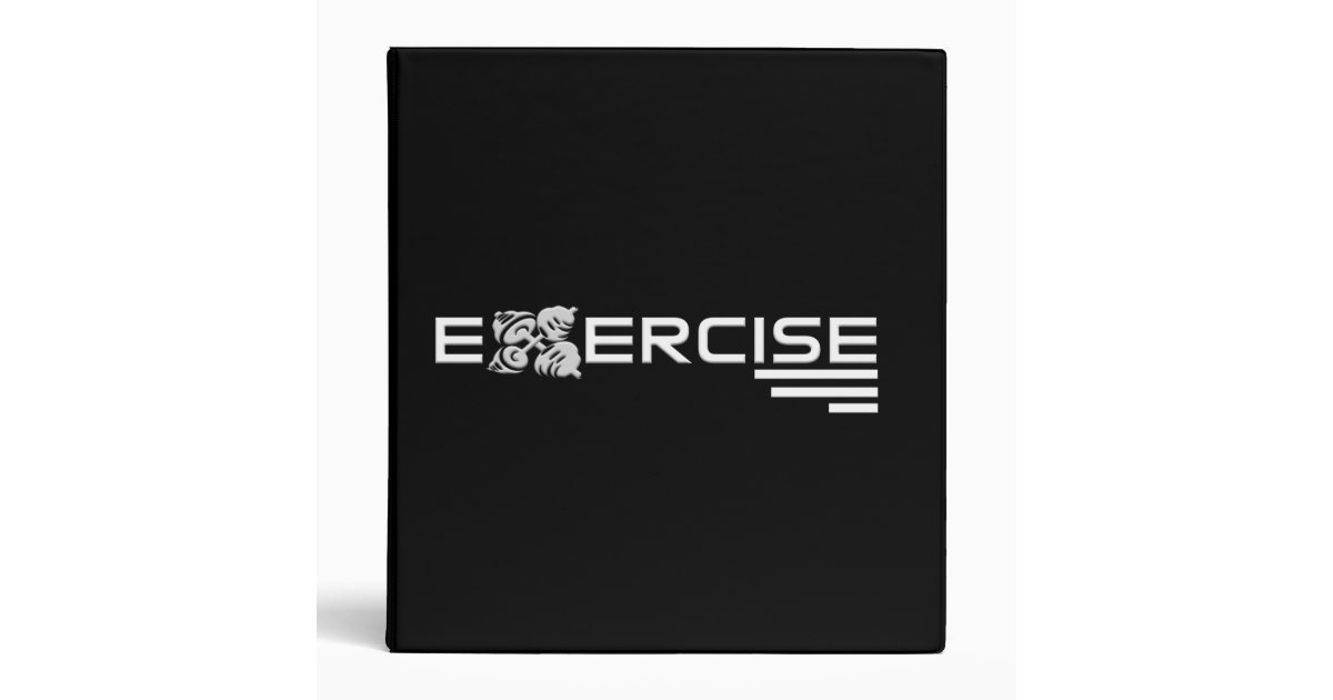 Exercise binder Zazzle