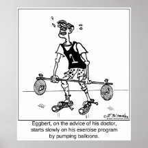 Exercise By Pumping Balloons Posters
