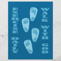 Exercise Daily - Walk with God (Matt 11:28-30) Personalized Flyer