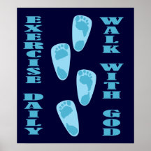 Exercise Daily - Walk with God (Matt 11:28-30) Print