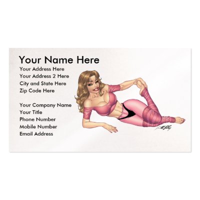 Exercise, Dance, Fitness, Ballet Customizable Card Business Card Template by 