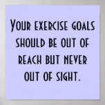 Exercise Goals Posters