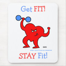 Exercise Motivation Cardio Fitness Mouse Pad