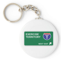 Exercise Next Exit Key Chain