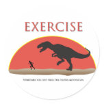 Exercise - Proper Motivation Round Sticker