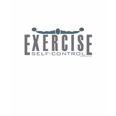 Exercise: Self-control (Women Lt blue Top) Tshirt by Athlingk