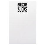 Exercise Sucks Stationery Design
