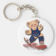 Exercise Teddy Bear Keychain