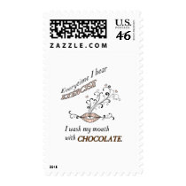 Exercise With Chocolate Postage Stamps