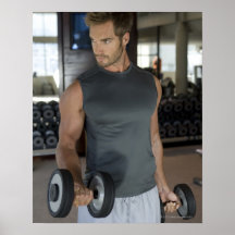 Exercising, Gym, Sport, Man, Body care, Day, Poster