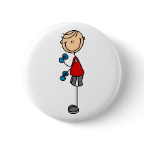 Exercising Stick Figure Button