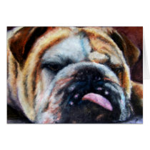 Exhausted (Bulldog) Cards by jaisjewels Exhausted (Bulldog) Cards