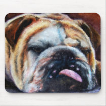 Exhausted (Bulldog) Mousepad