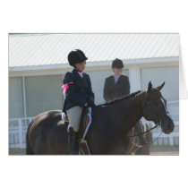 Exhausted Equestrian Card