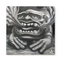 Exhausted Kaiju Refrigerator Magnet