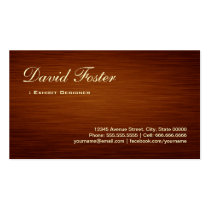 Exhibit Designer - Wood Grain Look Business Card