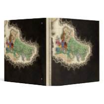Exhibiting The Empire of Kublai Khan 1294 AD Vinyl Binders