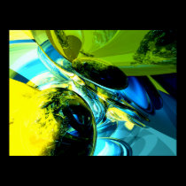 Exhilaration Abstract Poster posters
