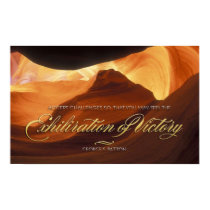 Exhiliration of Victory Motivational Poster
