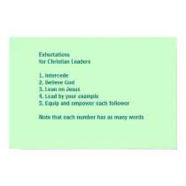 Exhortations for Christian Leaders posters by FellowPilgrim Exhortations for Christian Leaders posters