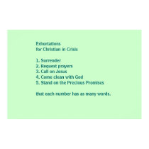 Exhortations for Christians in Crisis posters