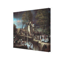 Exhumation of the Mastodon, 1806 Gallery Wrap Canvas