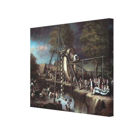 Exhumation of the Mastodon, 1806 Gallery Wrap Canvas