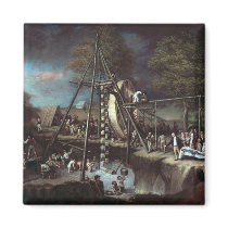 Exhumation of the Mastodon, 1806 Fridge Magnets