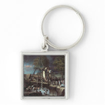Exhumation of the Mastodon, 1806 Key Chain
