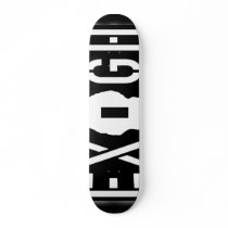 Exigh-Spraypaint black, - Skateboard Decks