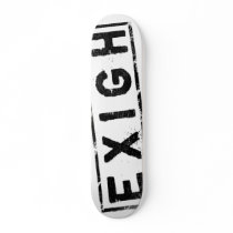 Exigh-Stamp_b&w Custom Skateboard
