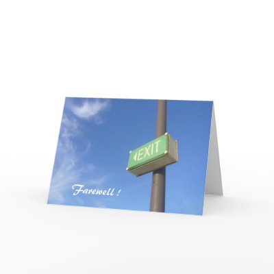 exit card by cardart