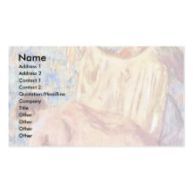 Exit From The Bathtub By Edgar Degas Business Cards