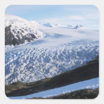 Exit Glacier in Kenai Fjords National Park, Square Stickers