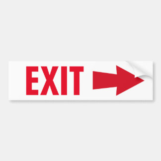 Exit Sign Stickers | Zazzle