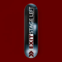 EXIT Stage Left Logo Skateboard