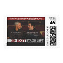 EXIT Stage Left Postage Stamp by Sinohui EXIT Stage Left Postage Stamp