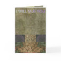 EXOBIA GREETINGS: I WILL MISS YOU cards by Exobia EXOBIA GREETINGS: I WILL MISS YOU cards