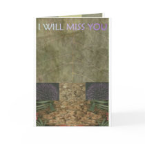 EXOBIA GREETINGS: I WILL MISS YOU cards by Exobia EXOBIA GREETINGS: I WILL MISS YOU cards